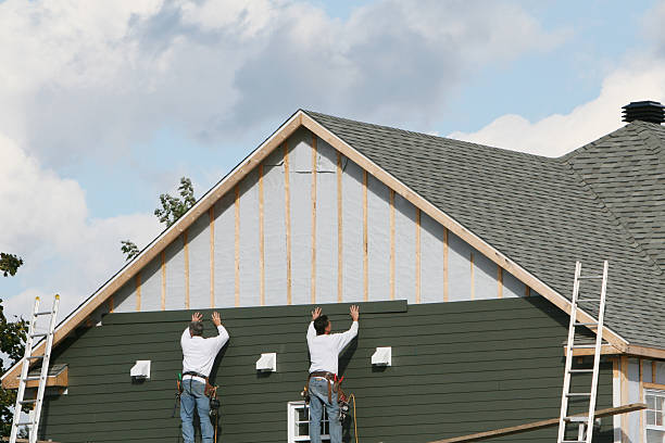 Professional Emergency Siding Repair technician working in Garrett, IN